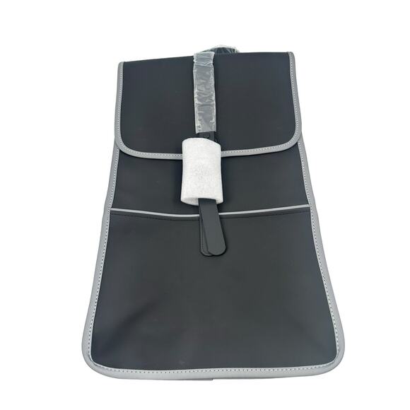 Rains Backpack Reflective Black Reflective 14090 Waterproof New With Tags - Picture 5 of 15